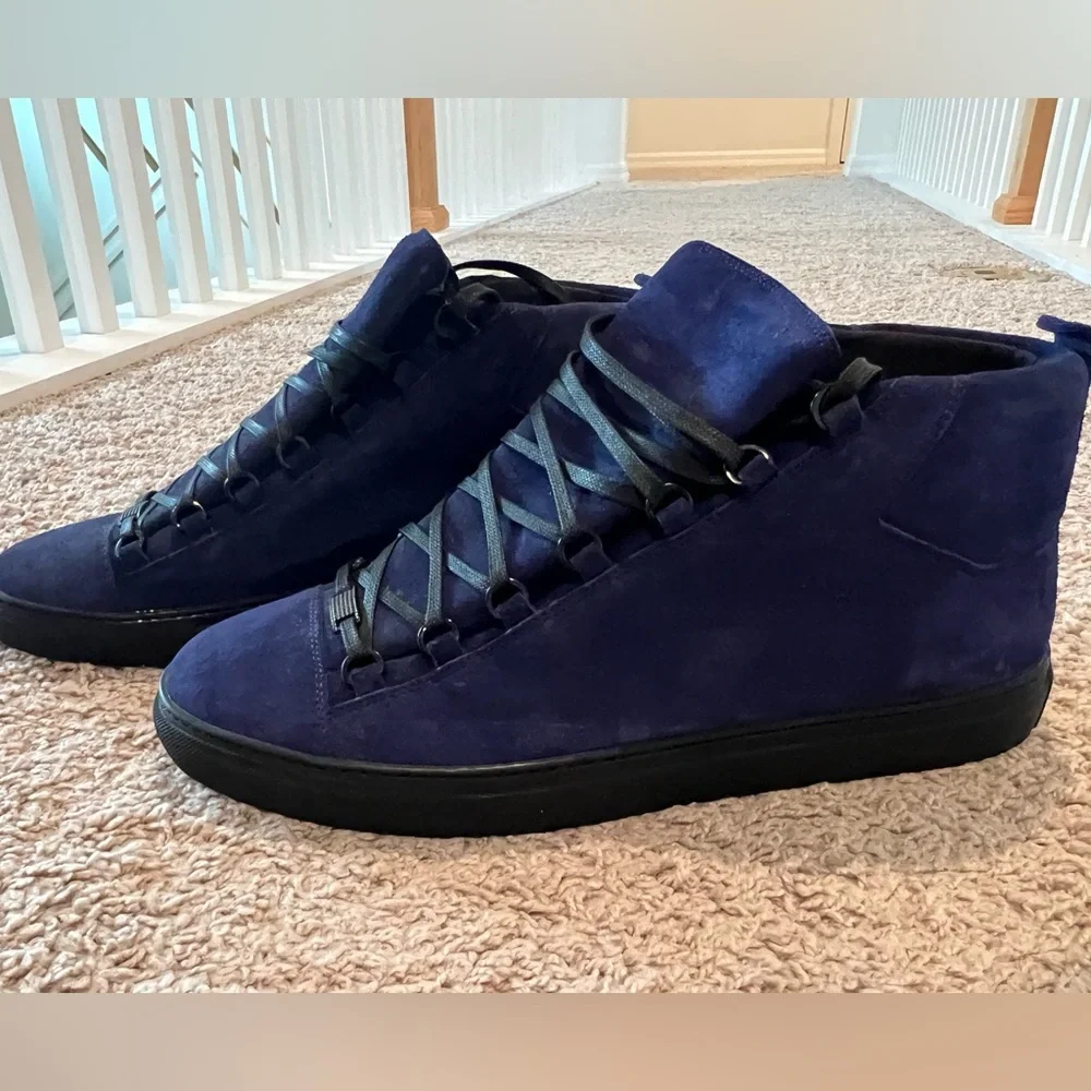 Balenciaga | Shoes | Balenciaga Arena High Blue 3476 | Poshmark